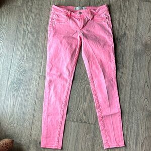 Abercrombie and Fitch Pink Skinny Jeans